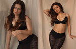 Avneet Kaur flaunts hot curves in black outfit, hot video goes viral; watch